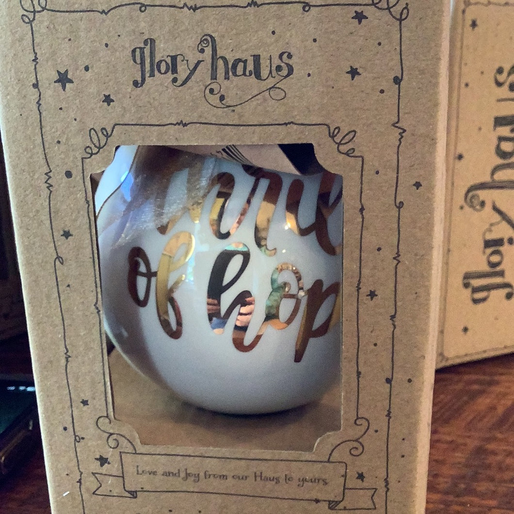 Thrill of hope ornament