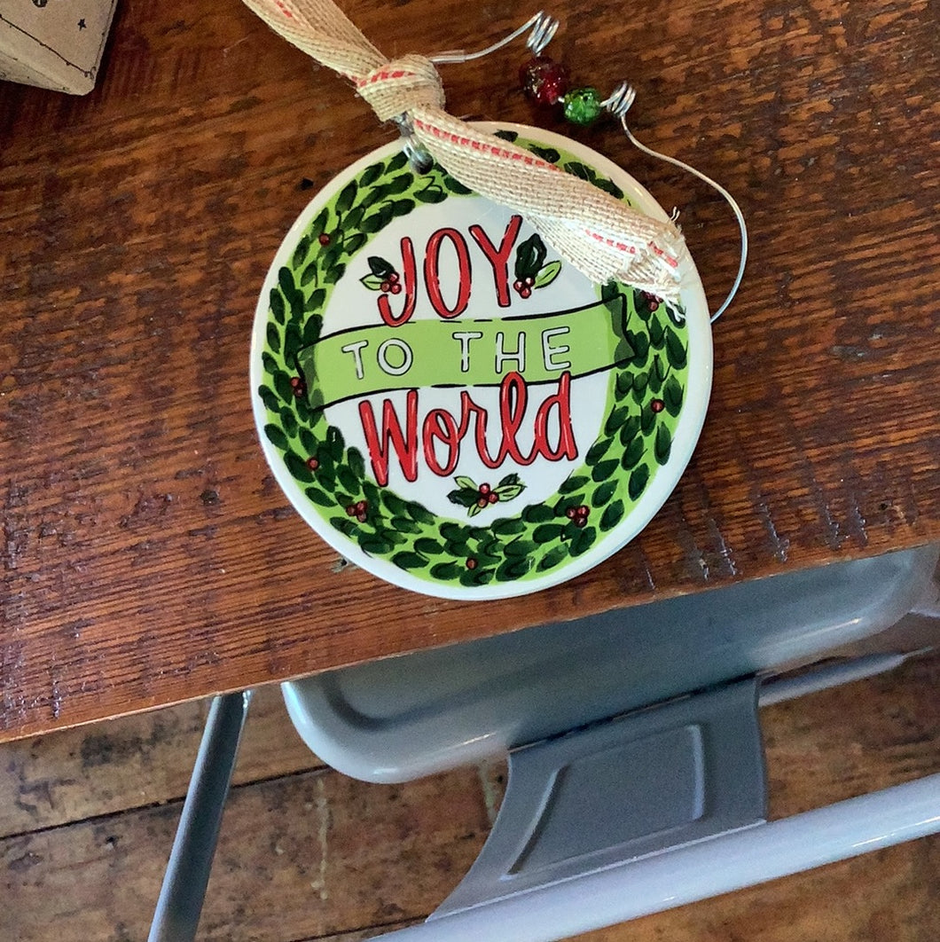 Joy to the world ornament